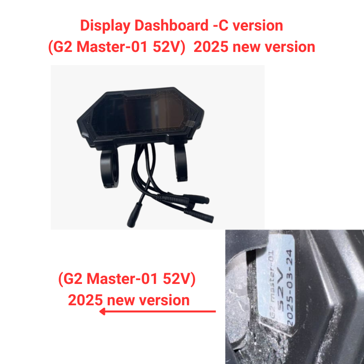 Tableau de bord pour Kukirin G2 Master – version C
