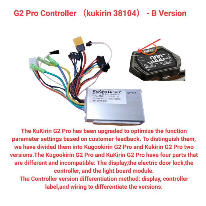 Contrôleur pour G2 Pro (kukirin 38104) - Version B